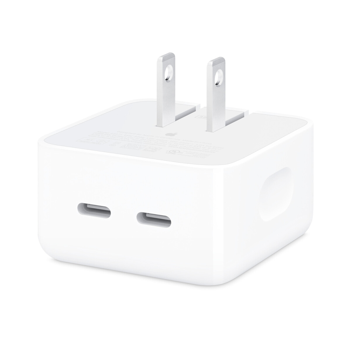 Apple Cargador 35W Dual USB-C (Flat Pin) 