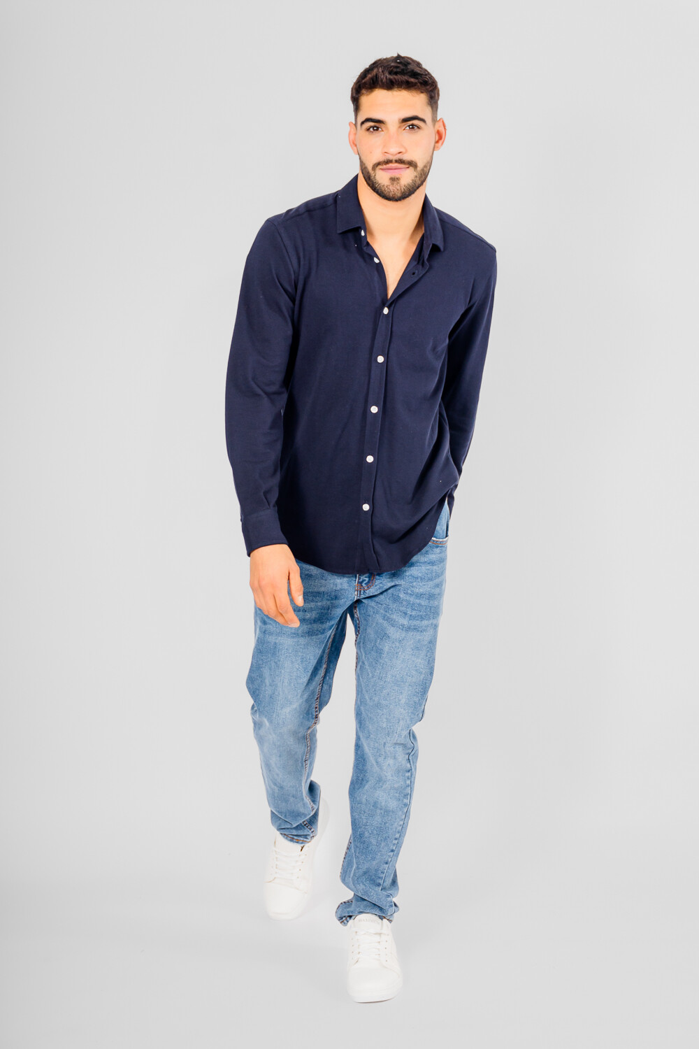 Camisa Fau Azul Marino