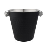 BALDE DE HIELO ACERO INOX 14CM EXTERIOR NEGRO MATE BALDE DE HIELO ACERO INOX 14CM EXTERIOR NEGRO MATE