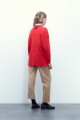 Sweater c/bufanda desmontable rojo