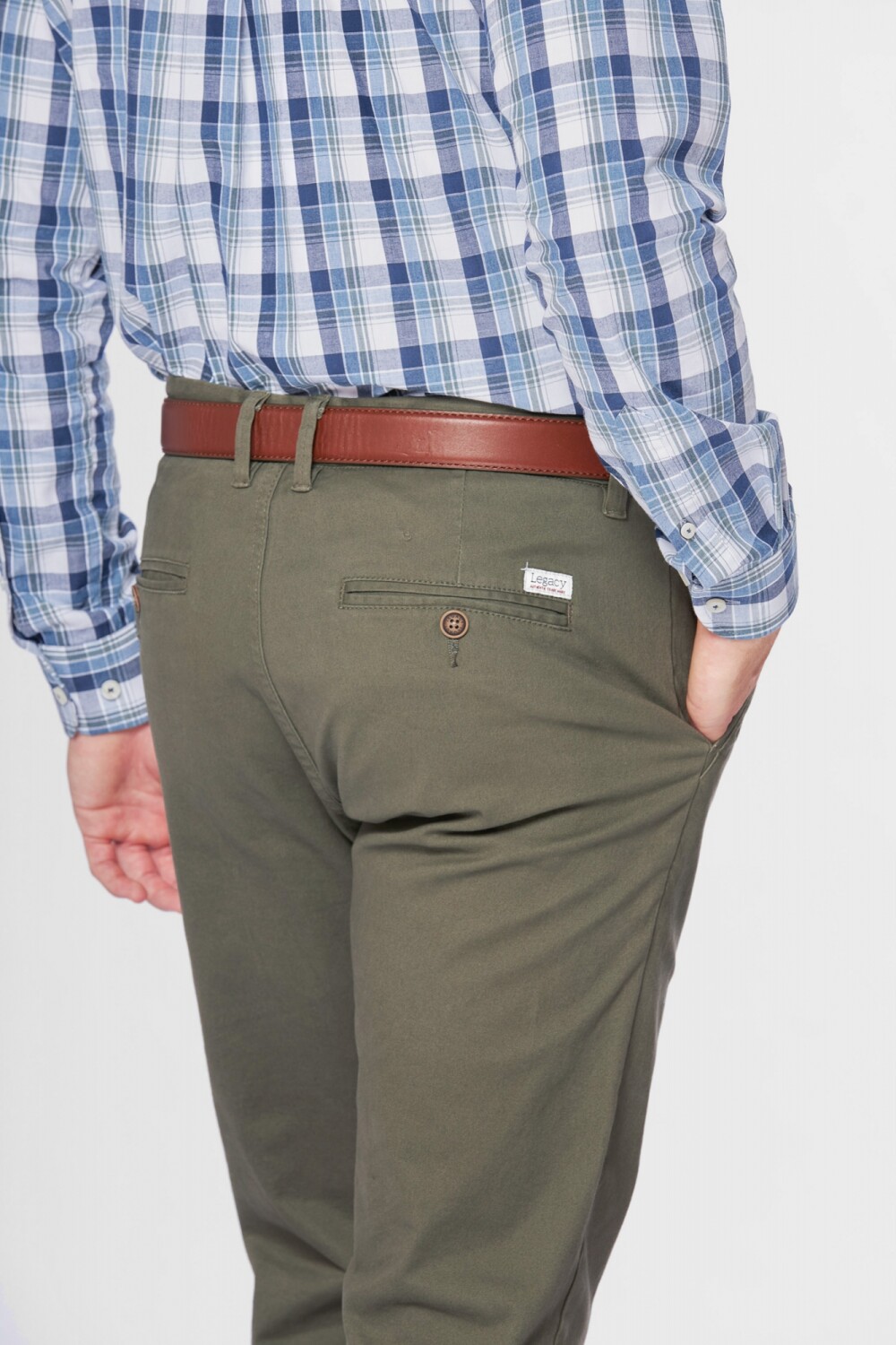 Pantalon spandex slim fit Verde