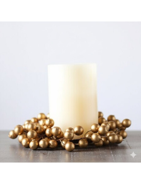 ADORNO PARA VELAS BERRY  GLASS ORO ADORNO PARA VELAS BERRY  GLASS ORO
