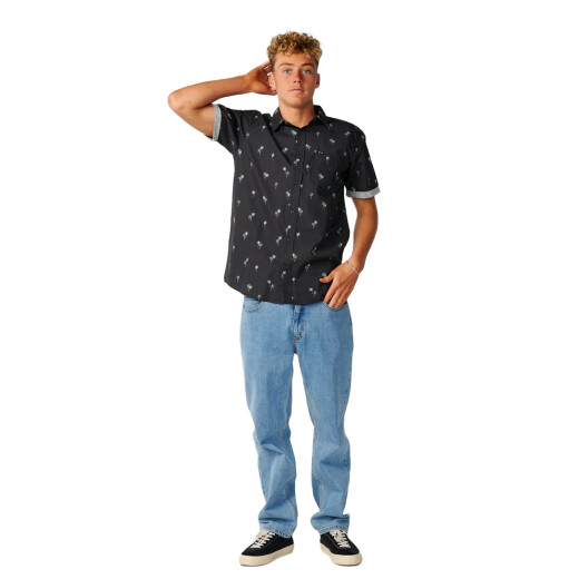 Camisa Rip Curl Paradise Palms - Negro Camisa Rip Curl Paradise Palms - Negro