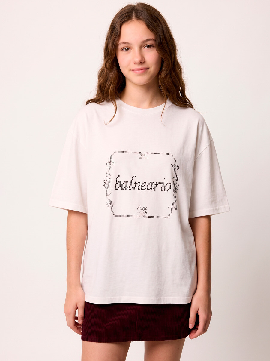 T-SHIRT M/C BALNEARIO TEEN DIXIE Blanco
