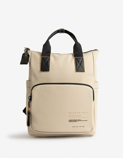 Mochilas Urbanas Mochila Rue Du Voyage - Blanco Crudo