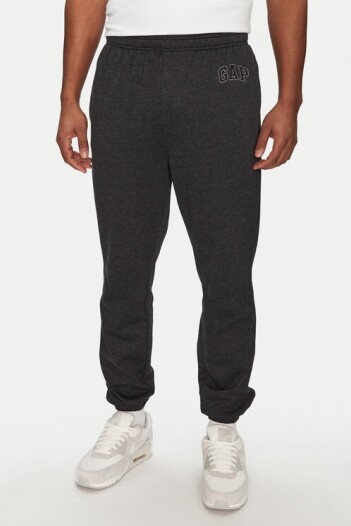 Pantalon Deportivo Con Felpa Logo Gap Hombre New Charcoal Grey
