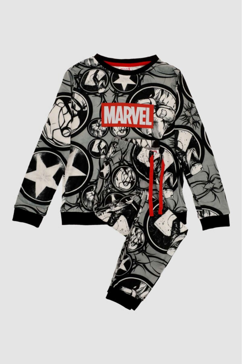 M6401 pijama marvel - Negro 