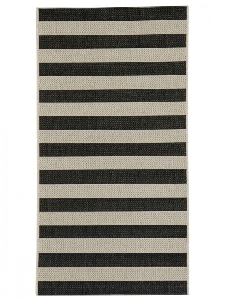 LINEO ALFOMBRA LINEO 080X150 WOOL/BLACK