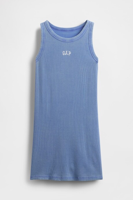 Vestido Logo Gap Niña Dazzling Blue V2