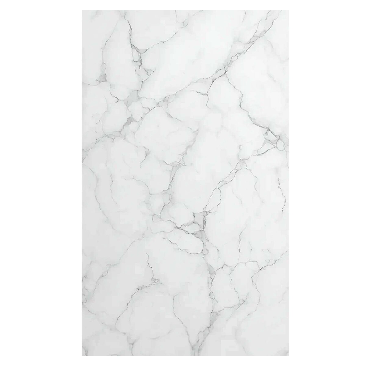 Placa PVC Símil Mármol 2,44x1,22m 3mm Resistente Agua Calor - Diseño Mármol Blanco Gris Claro 