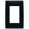 PLACA C/BASTIDOR 3 MODULOS ATENEA. GRIS OSCURO PLACA C/BASTIDOR 3 MODULOS ATENEA. GRIS OSCURO