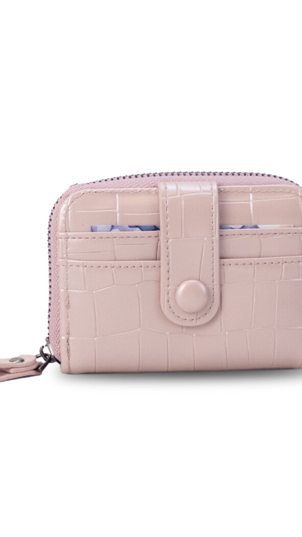 TARJETERO IRINA CROCO ROSA MAUVE