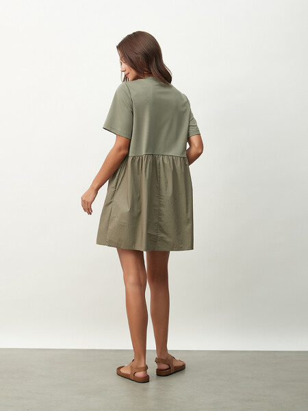 VESTIDO VALTHOR VERDE GRISACEO