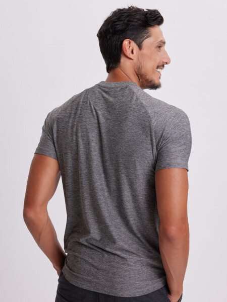 Remera manga corta Fitness Gris