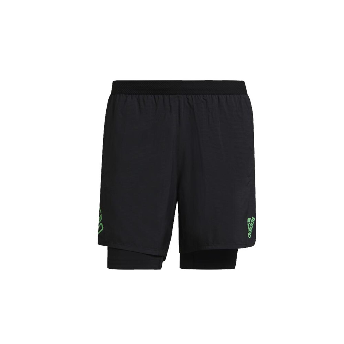 SHORT adidas ADIZERO - Black/Green 