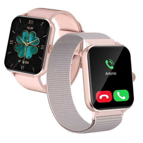 Smartwatch Blackview Con Doble Pulsera R50 1.85" ROSADO