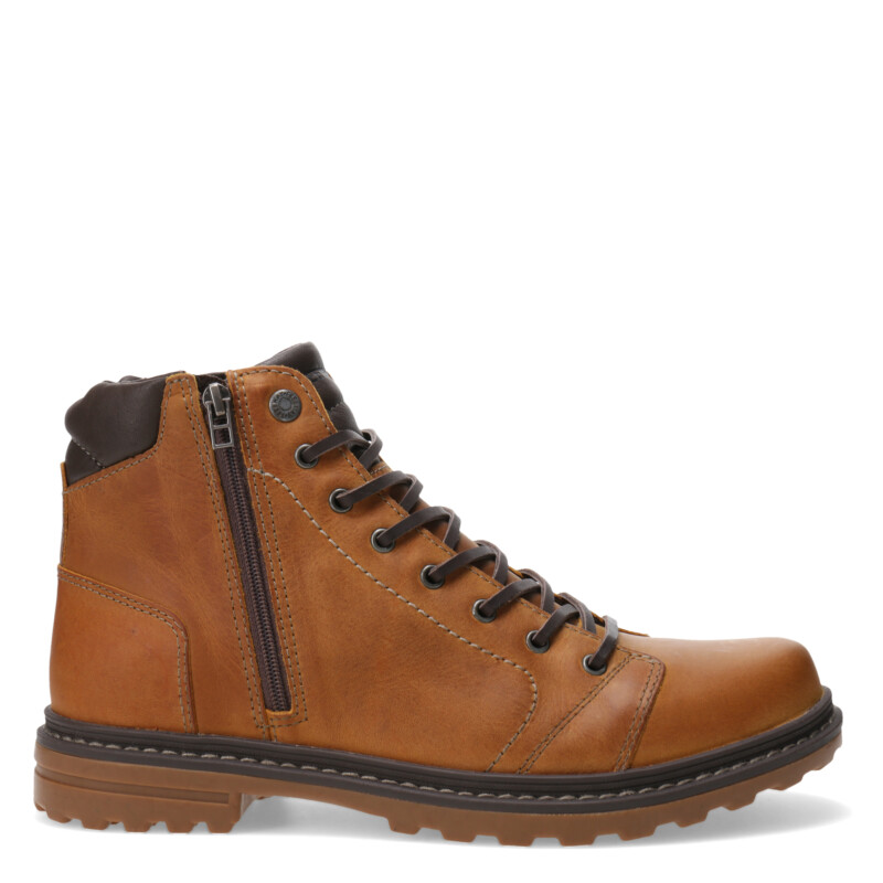 Bota de Mujer Freeway Avril Casual Marrón Marrón Camel (Cuero Graso)