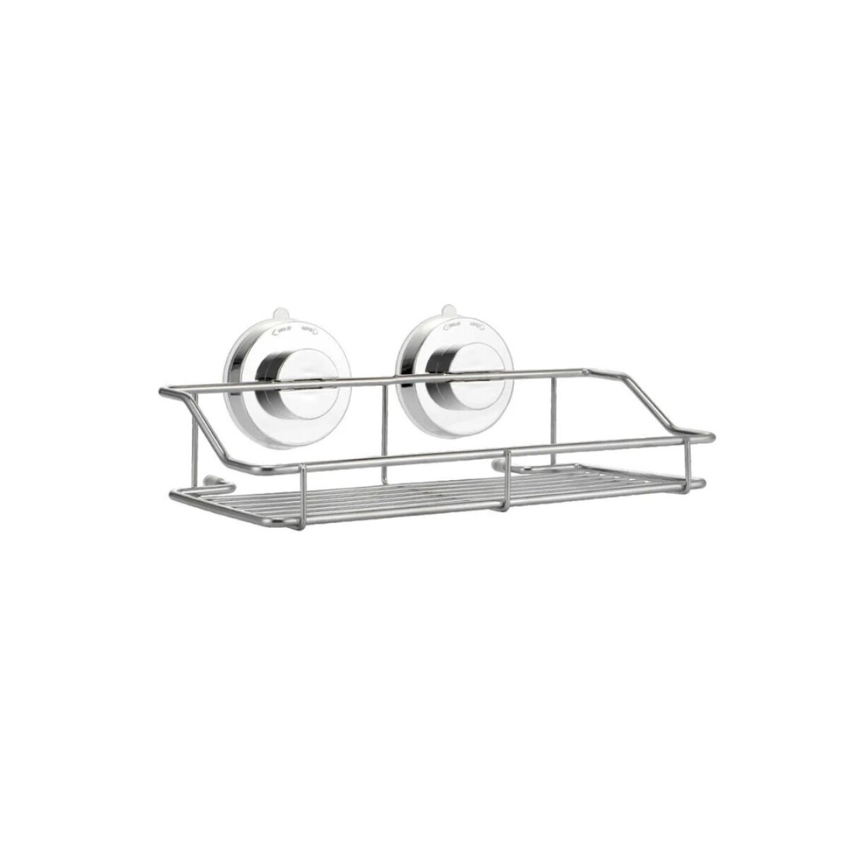 REPISA SOPORTE PARA BAÑO COCINA CON VENTOSA - PLATEADO 