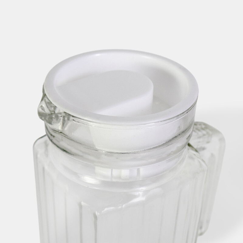 JARRA DE VIDRIO TRANSP C/TAPA 1L Unica