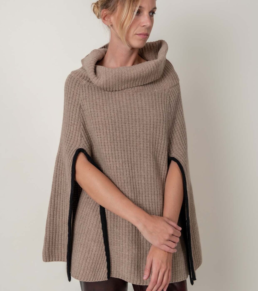 Poncho sand - Vison 