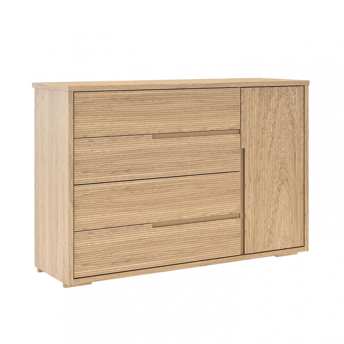 Cómoda Zapatera Concept - 4 cajones 1 puerta - Hanover Frizz 