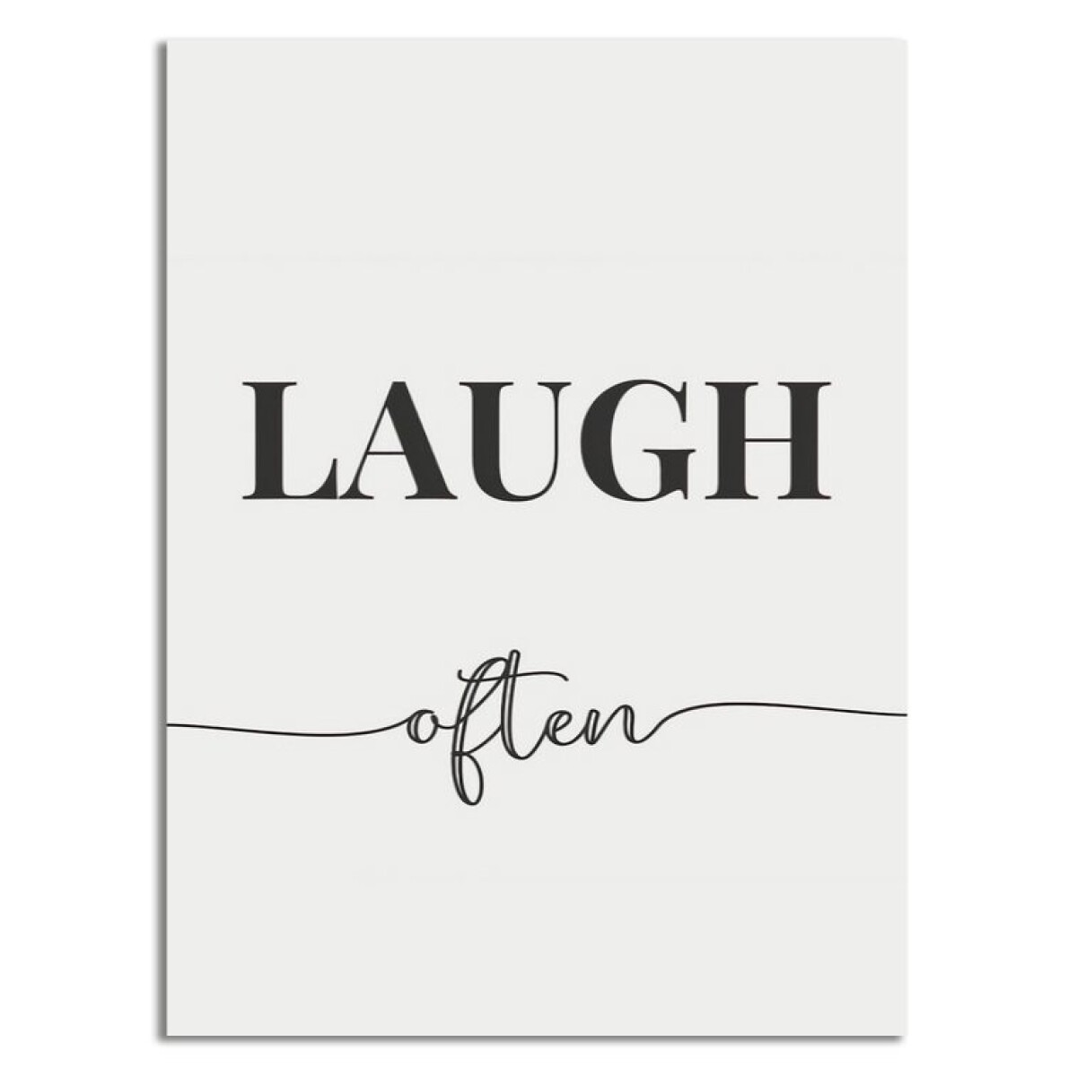 CUADRO CANVAS 30x40cm LAUGH OFTEN 