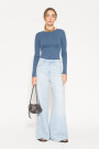 JEANS ROSES SKY Celeste