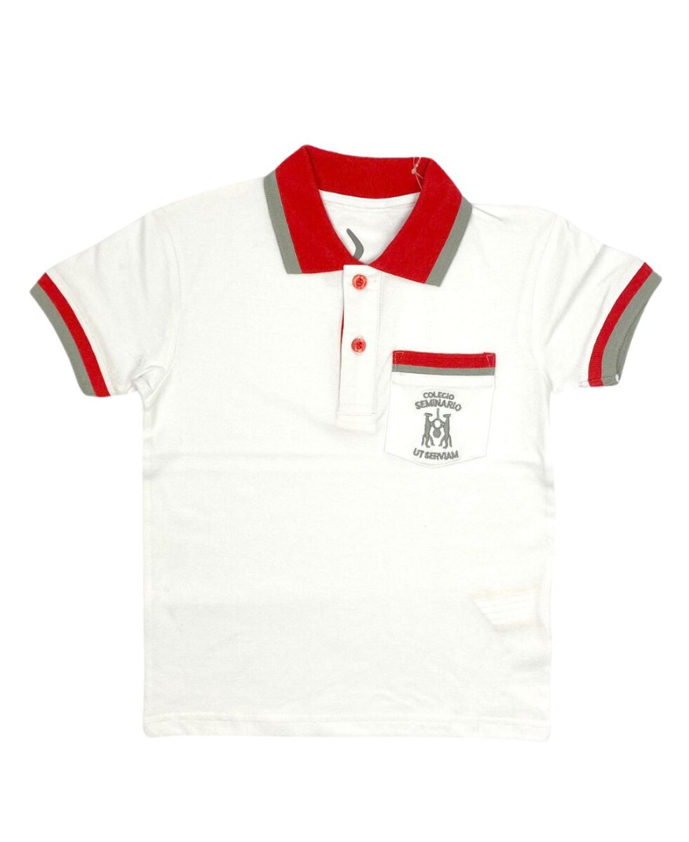 Remera Polo Colegio Seminario - Blanco 