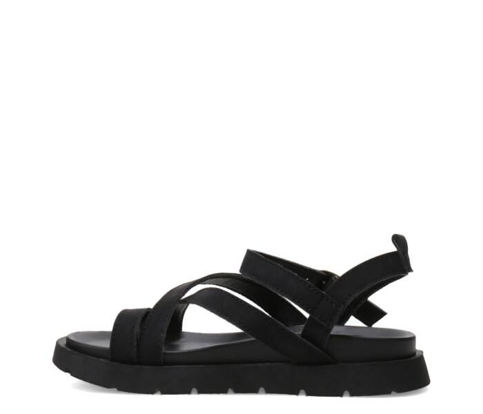 Sandalia ZENKE con tiras finas Black