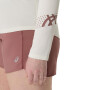 Polo Running Asics Icon 1/2 Zip Mujer Cream