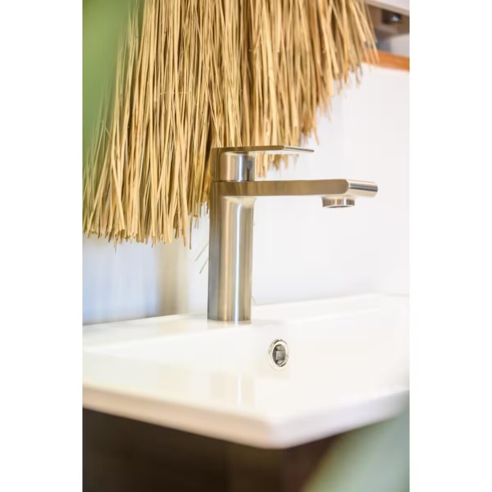 Grifería de lavatorio Monocomando de mesada Loft Gris Satinado Grifería De Lavatorio Monocomando De Mesada Loft Gris Satinado