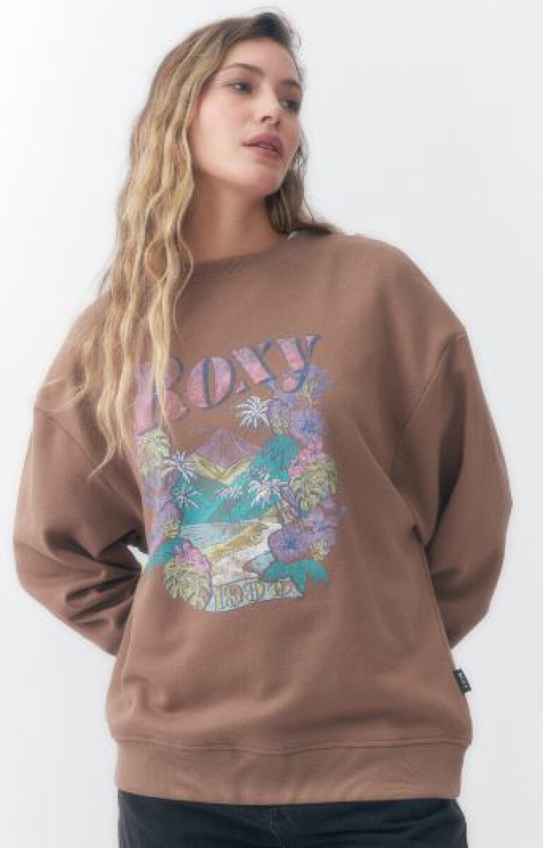 BUZO ROXY 61009 PALMERAS - MARRON 
