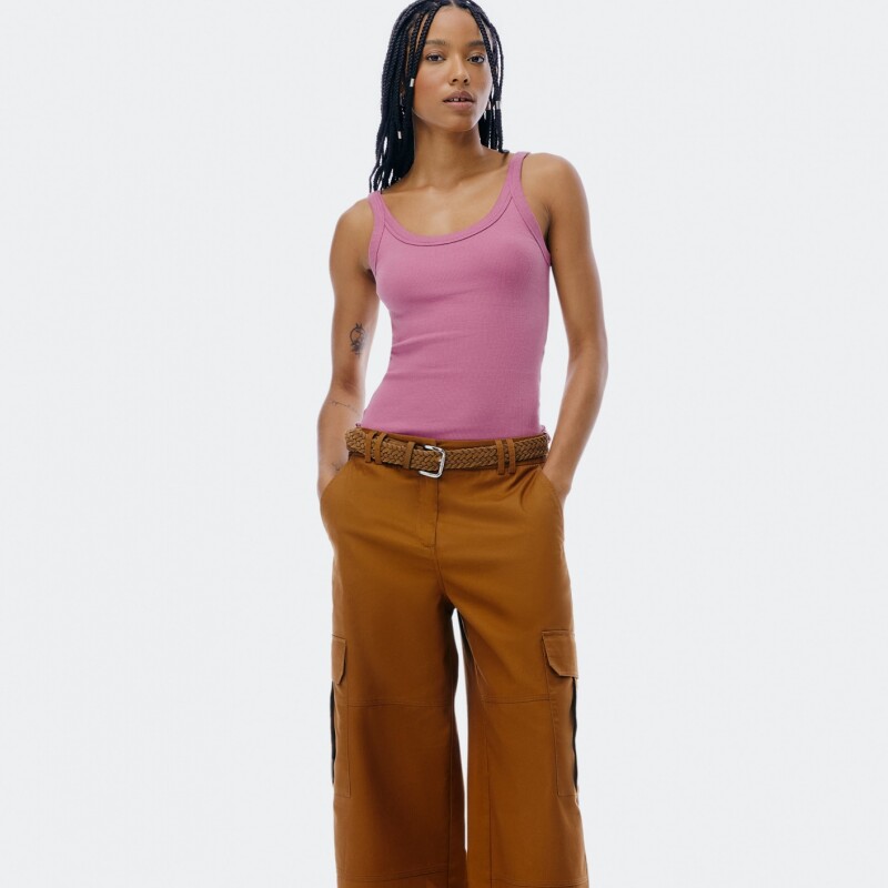 CAMISETA REGATA FEM ROXO MEDIO
