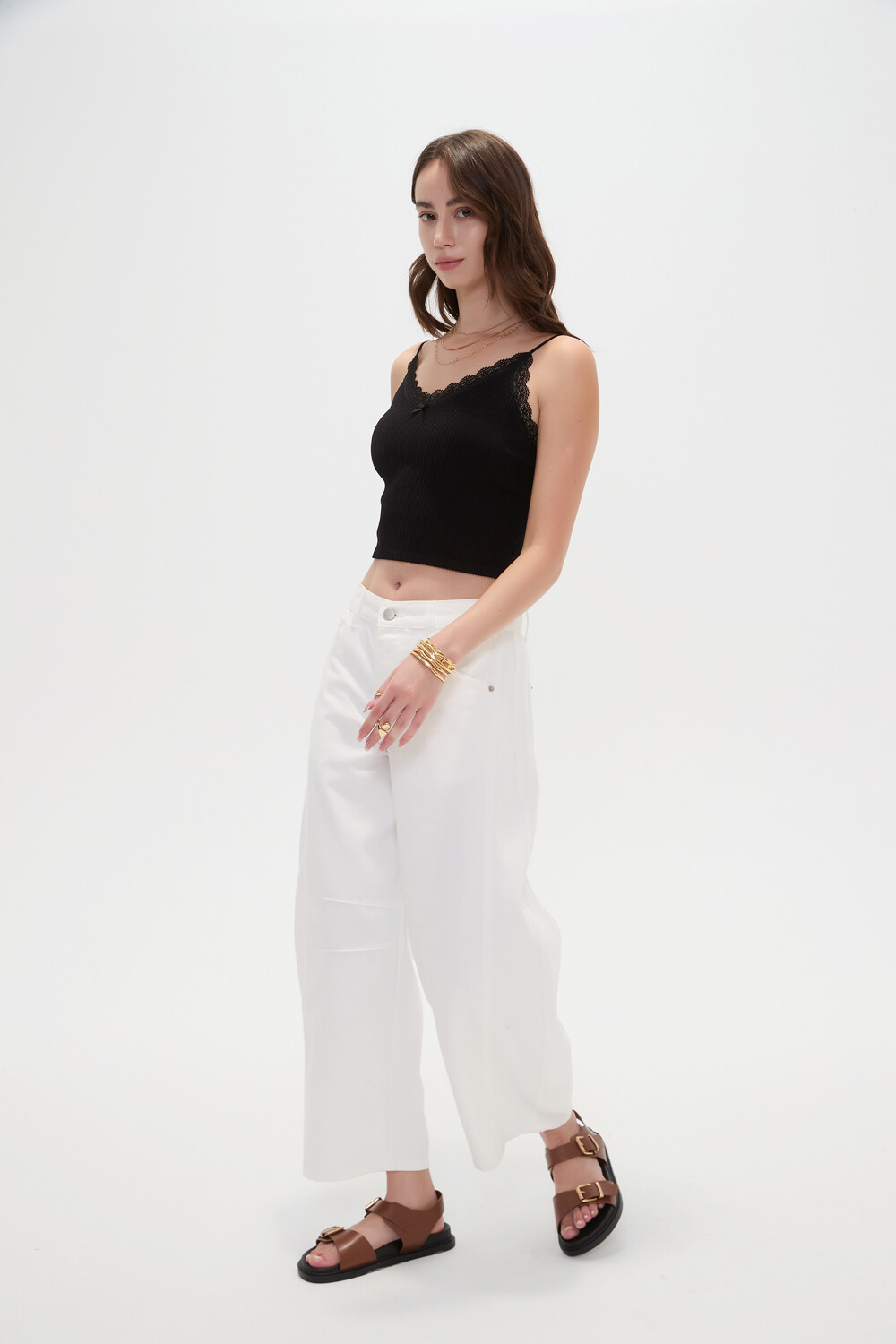 Pantalon Rynara Marfil / Off White