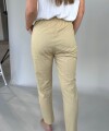 Pant lino beige medio