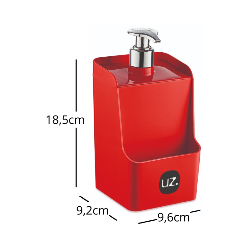 Dispensador de jabón líquido 500 ml ROJO