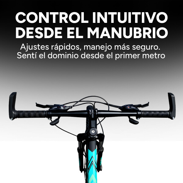 Bicicleta Kajla Montaña Rodado 26 Freno Disco 21 Velocidades Color Negro Celeste