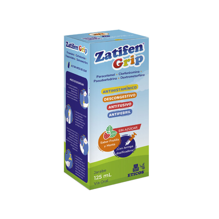 ZATIFEN GRIP JARABE FRASCO X 125 ML. única