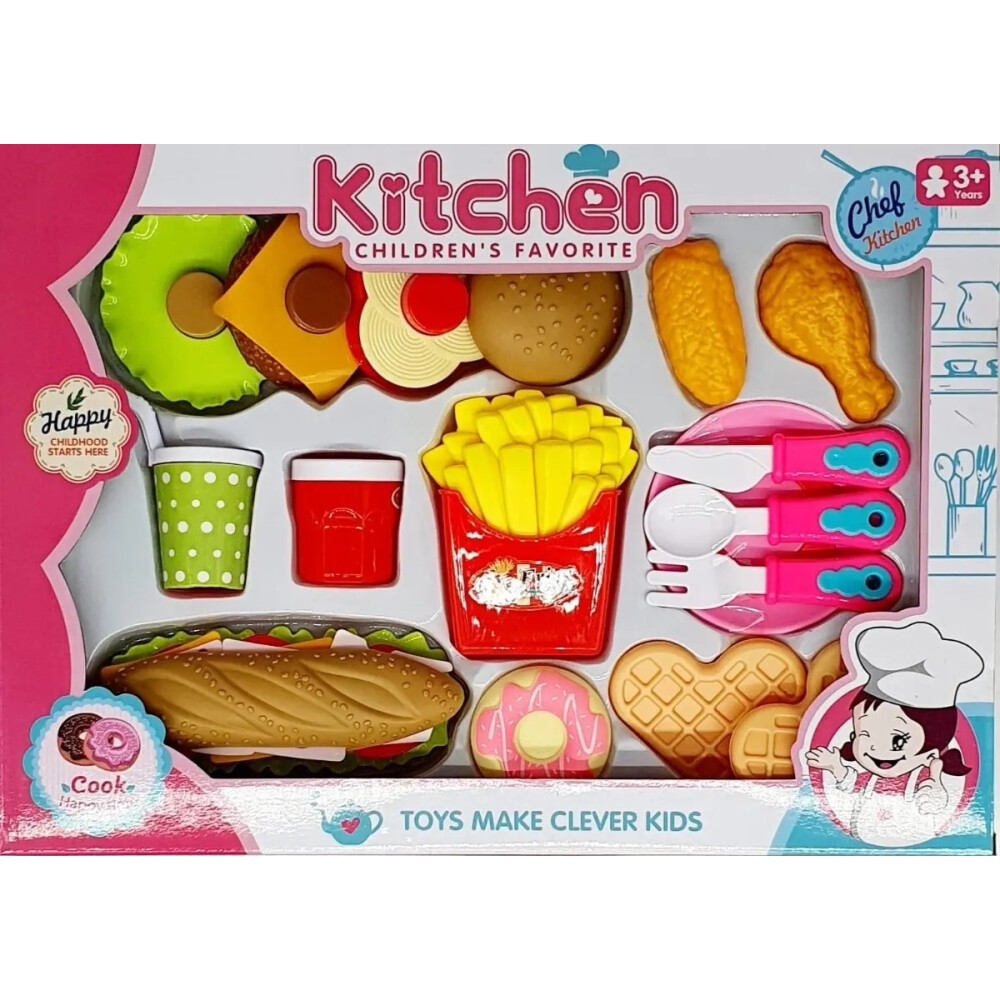 Juego De Comida Rápida - 10 Piezas Juego De Comida Rápida - 10 Piezas