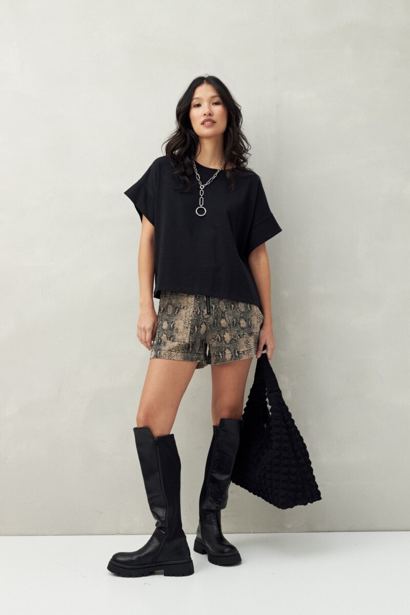 REMERA EXTAL Negro