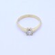 Anillo solitario oro 18k y brillante engarce 4 puntas. Anillo solitario oro 18k y brillante engarce 4 puntas.