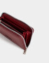 Ficheros Clasico Billetera Fichero Rectangular - Rojo Burdeaux