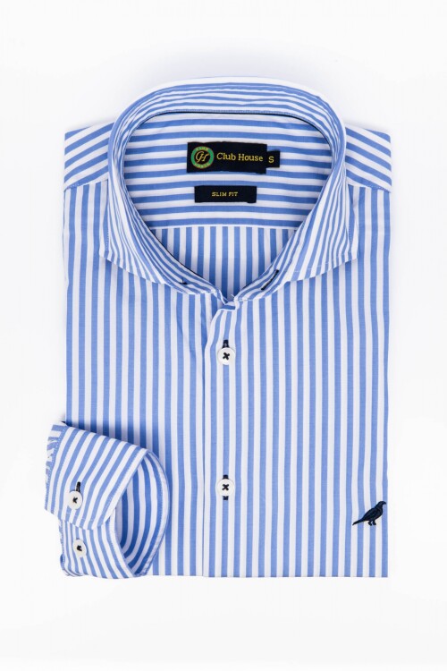 Camisa Fantasia Hudson Collar Slim Fit- Lucca