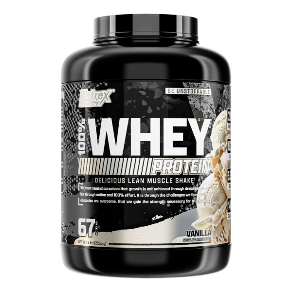 100% Whey Protein Vanilla | Proteína de Suero | 5 lb - Nutrex 100% Whey Protein Vanilla | Proteína de Suero | 5 lb - Nutrex