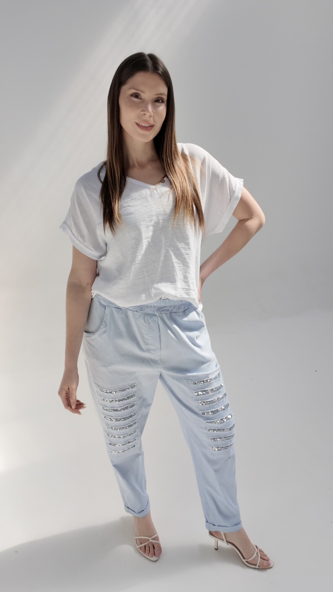 Pantalón Baggy Amelia Celeste