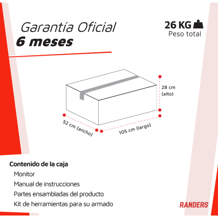 ( ARG-1931 ) Caminador Elíptico Randers Hasta 100 kg ( ARG-1931 ) Caminador Elíptico Randers Hasta 100 kg
