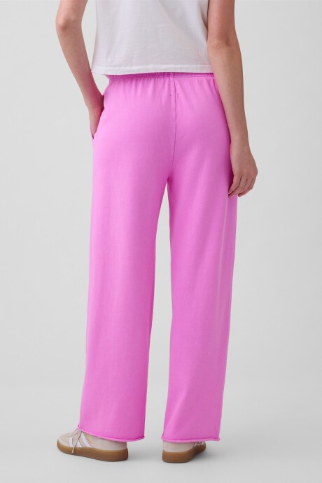 Pantalón Deportivo Sin Felpa Mujer Neon Pink Glow