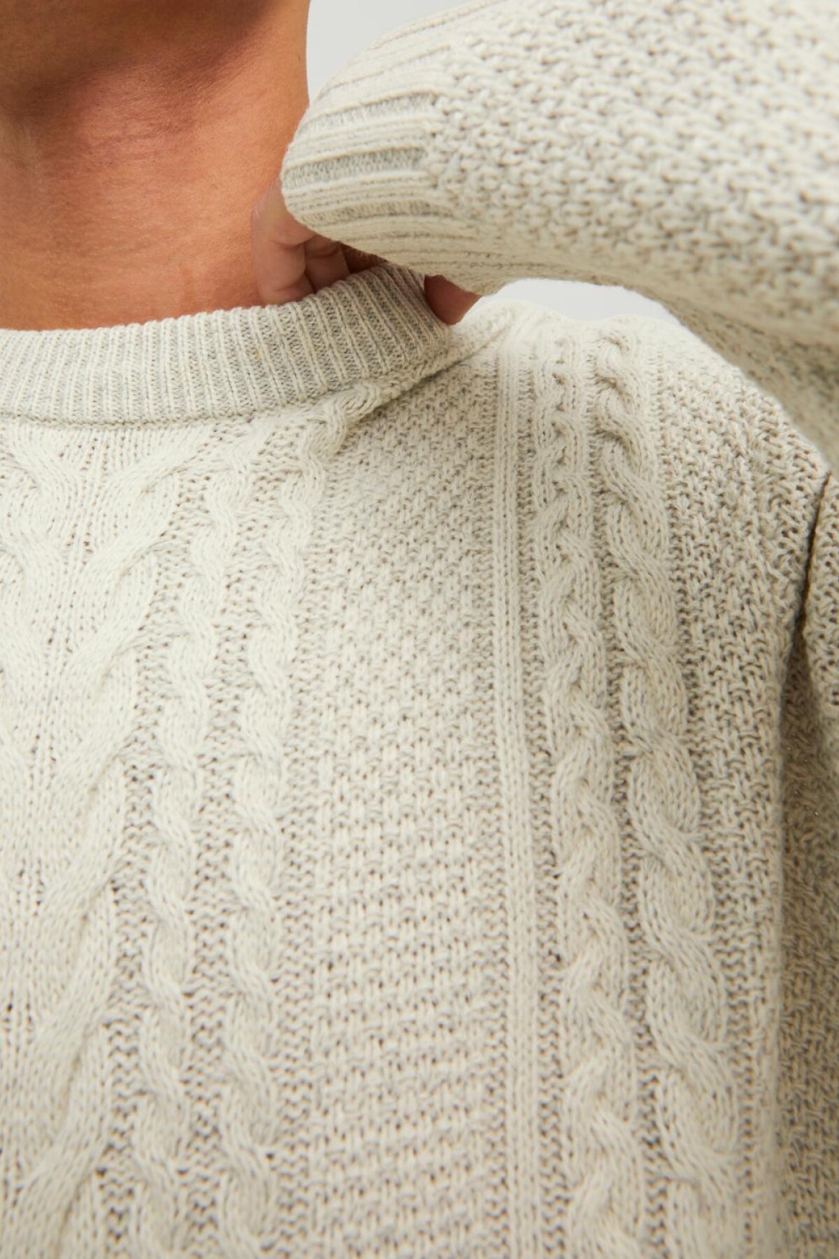 Sweater Craig White Melange