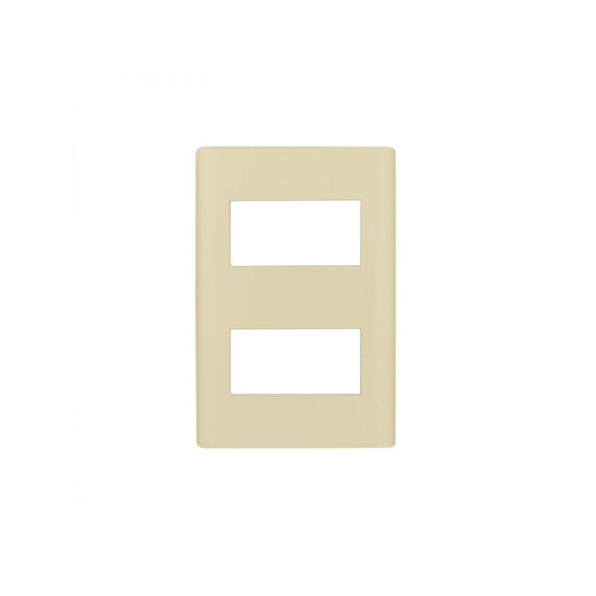 Plaqueta para 2 módulos marfil - Reggio Up - M46602UP2 