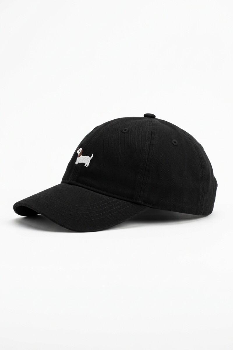Cap bordado salchi negro